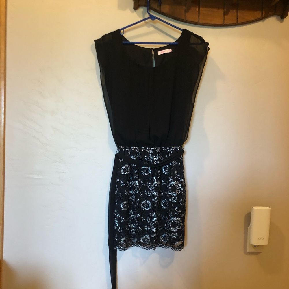 Black and Silver Dress
